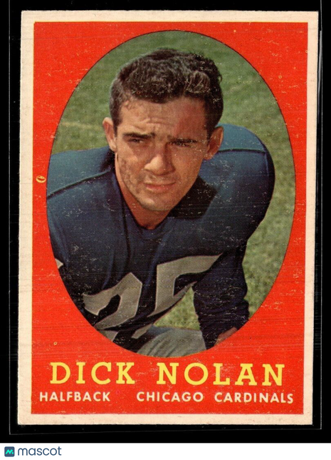 1958 TOPPS DICK NOLAN CARDINALS