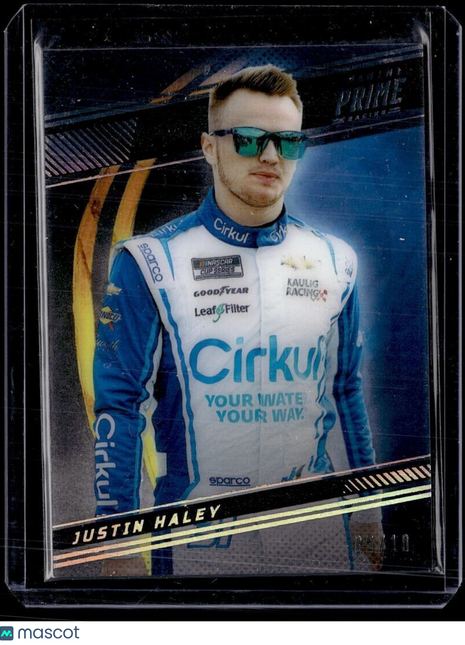 2023 PANINI PRIME RACING HOLO /10 JUSTIN HALEY