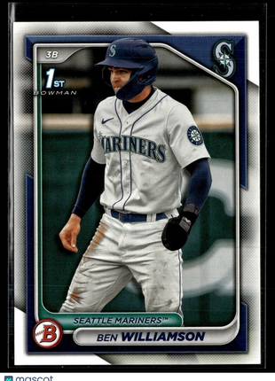 2024 BOWMAN 1ST PROSPECT BP-67 Ben Williamson Seattle Mariners