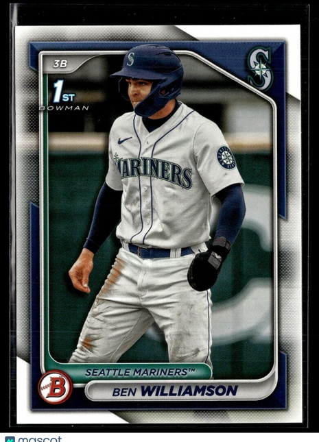 2024 BOWMAN 1ST PROSPECT BP-67 Ben Williamson Seattle Mariners