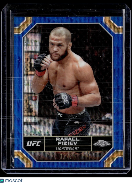 2024 TOPPS CHROME UFC BLUE WAVE /75 RAFAEL FIZIEV