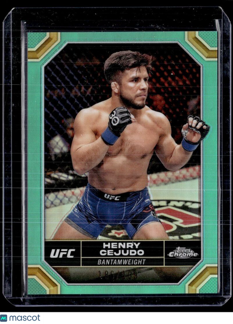2024 TOPPS CHROME UFC AQUA /199 HENRY CEJUDO