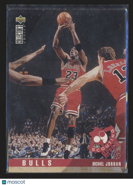 1996-97 UD COLLECTORS CHOICE SCOUTING REPORT MICHAEL JORDAN BULLS
