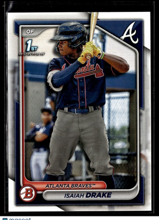 2024 BOWMAN 1ST PROSPECT BP-21 Isaiah Drake Atlanta Braves