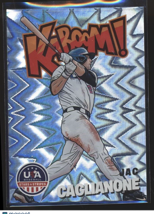 2024 STARS STRIPES KABOOM SSP CASE HIT JAC CAGLIANONE