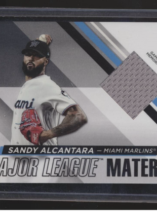 2024 TOPPS MAJOR LEAGUE MATERIAL JERSEY RELIC SANDY ALCANTARA MARLINS