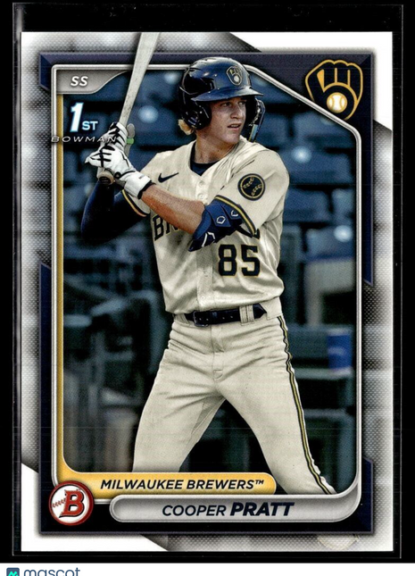 2024 BOWMAN 1ST PROSPECT BP-137 Cooper Pratt Milwaukee Brewers