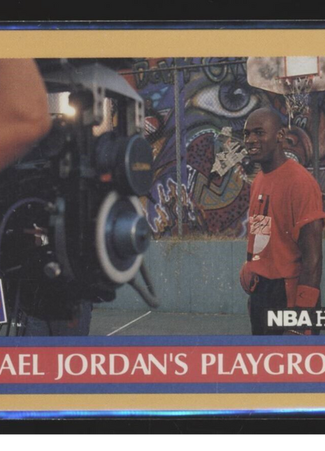 1990-91 NBA HOOPS PLAYGROUND MICHAEL JORDAN BULLS