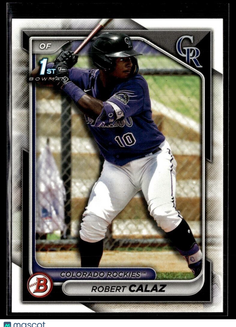 2024 BOWMAN 1ST PROSPECT BP-131 Robert Calaz Colorado Rockies