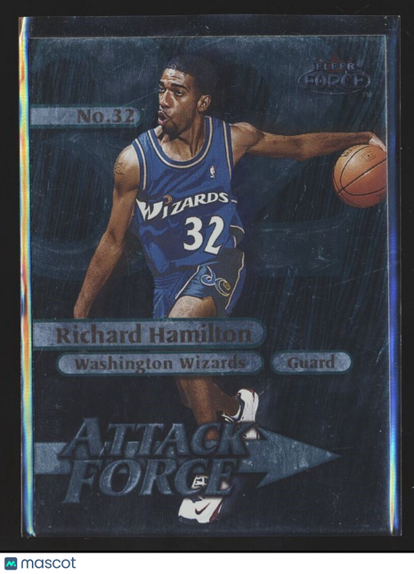 1999-00 FLEER FOCE ATTACK FORCE RICHARD HAMILTON WIZARDS