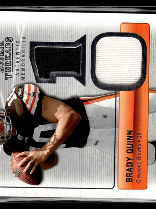 2007 SP ROOKIE THREADS JERSEY RELIC BRADY QUINN BROWNS
