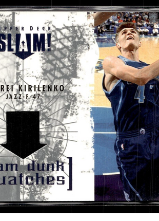 2004-05 UPPER DECK SLAM DUNK SWATCHES JERSEY RELIC ANDREI KIRILENKO JAZZ