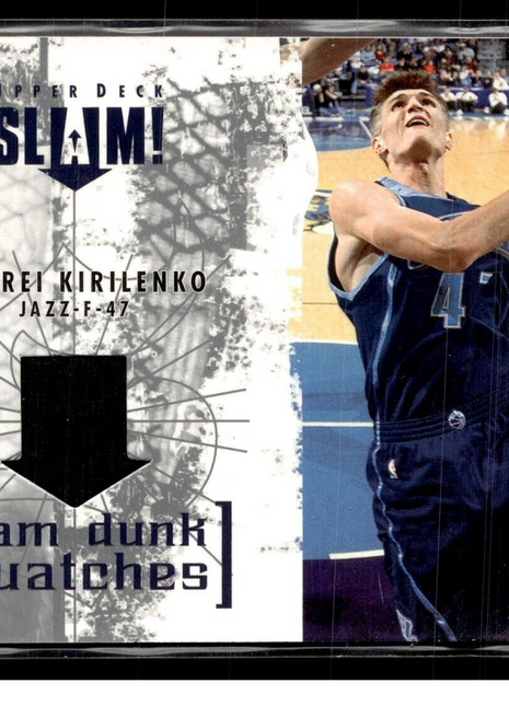 2004-05 UPPER DECK SLAM DUNK SWATCHES JERSEY RELIC ANDREI KIRILENKO JAZZ