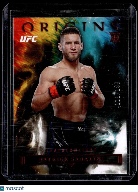 2023 CHRONICLES UFC RED /199 ORIGINS ROOKIE PATRICK SABATINI