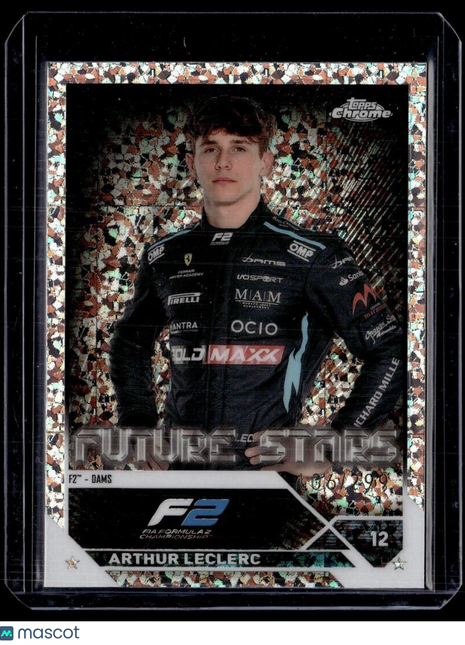 2023 TOPPS CHROME FORMULA 1 F1 MINI DIAMOND /299 FUTURE STARS ARTHUR LECLERC