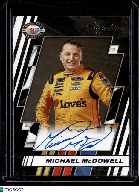 2023 DONRUSS RACING SIGNATURES AUTO MICHAEL MCDOWELL