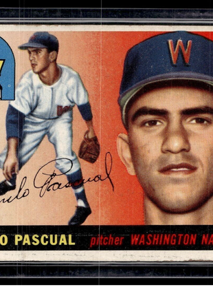 1955 TOPPS #84 CAMILO PASCUAL SENATORS