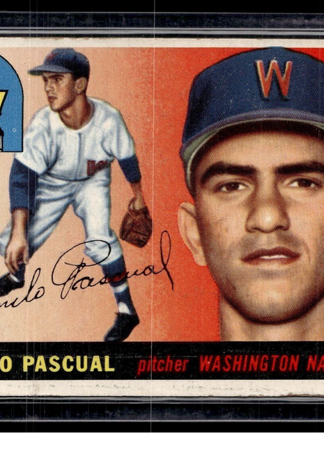 1955 TOPPS #84 CAMILO PASCUAL SENATORS