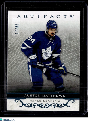 2021-22 UD ARTIFACTS LIGHT BLUE /85 AUSTON MATTHEWS MAPLE LEAFS