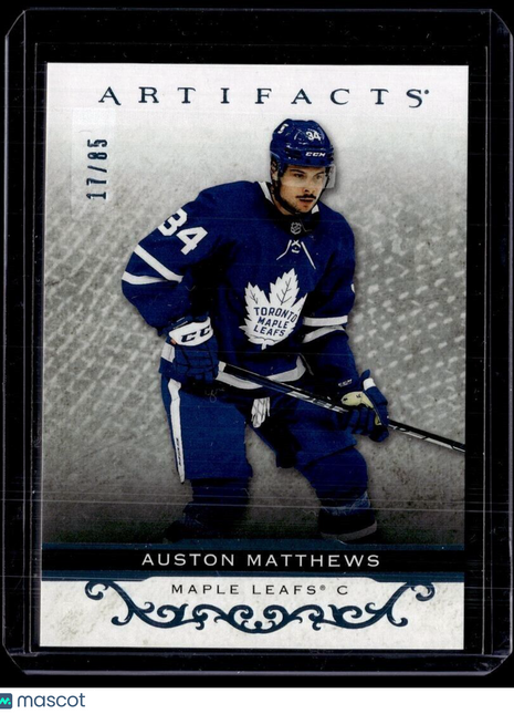 2021-22 UD ARTIFACTS LIGHT BLUE /85 AUSTON MATTHEWS MAPLE LEAFS