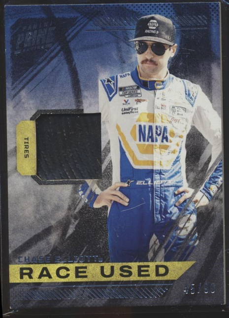 2023 PANINI PRIME RACING RACE USED /99 TIRE RELIC CHASE ELLIOTT