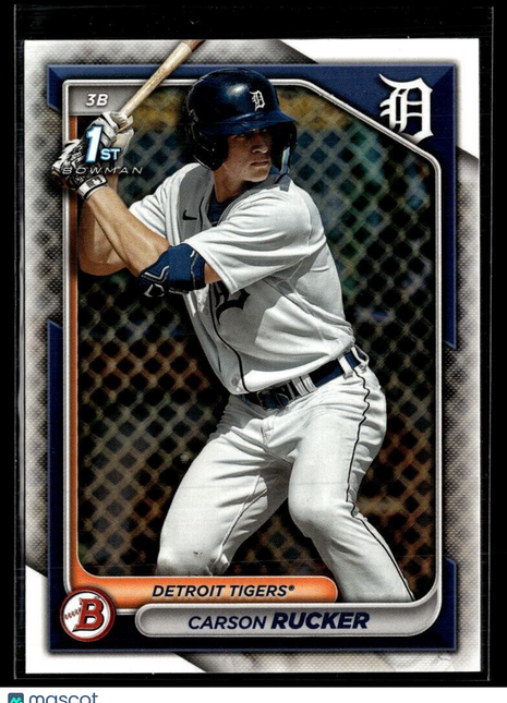 2024 BOWMAN 1ST PROSPECT BP-65 Carson Rucker Detroit Tigers