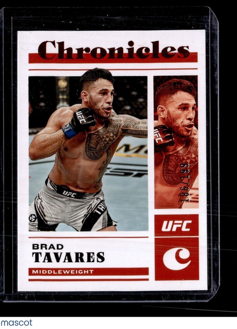 2023 CHRONICLES UFC RED /199 BRAD TAVARES