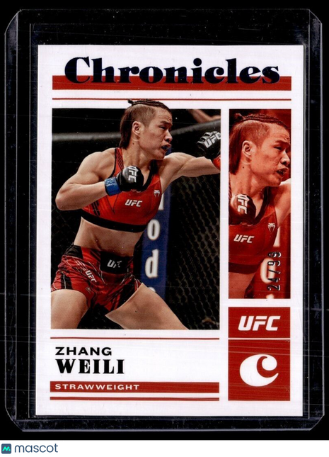 2023 CHRONICLES UFC BLUE /99 ZHANG WEILI