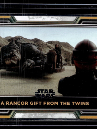 2022 STAR WARS TOPPS BOOK OF BOBA FETT RANCOR GIRFT FROM TWINS