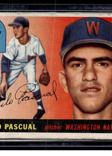 1955 TOPPS #84 SECOND CAMILO PASCUAL SENATORS