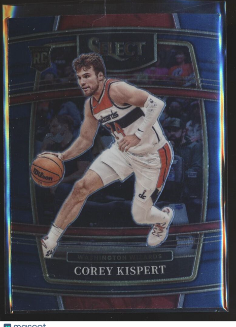 2021-22 SELECT BLUE RETAIL CONCOURSE ROOKIE COREY KISPERT WIZARDS