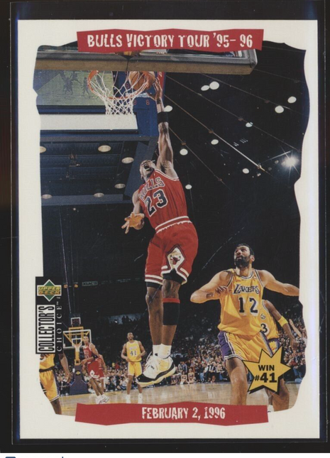 1996-97 UD COLLECTORS CHOICE VICTORY TOUR #25 MICHAEL JORDAN BULLS