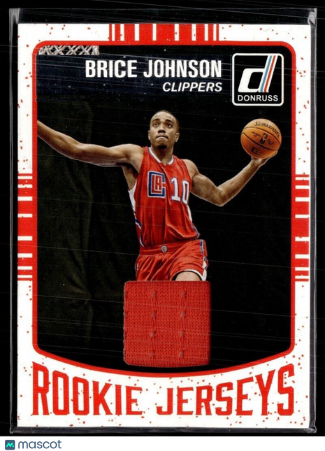 2016-17 DONRUSS ROOKIE JERSEY RELIC BRICE JOHNSON CLIPPERS