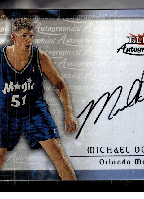 1999-00 FLEER AUTOGRAPHICS #2 AUTO MICHAEL DOLEAC MAGIC