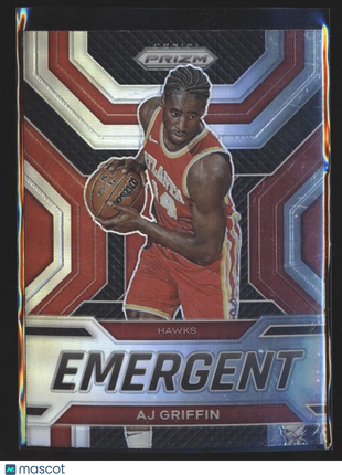 2022-23 PRIZM SILVER EMERGENT AJ GRIFFIN HAWKS