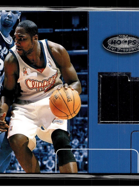 2002-03 NBA HOOPS HOT MATERIALS JERSEY RELIC ELTON BRAND CLIPPERS
