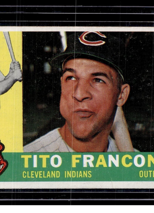 1960 TOPPS #30 TITO FRANCONA INDIANS