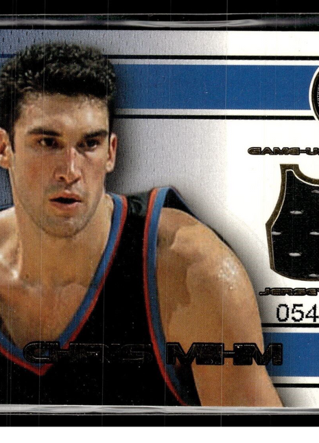 2002-03 PRESS PASS GOLD /300 JERSEY RELIC CHRIS MIHM