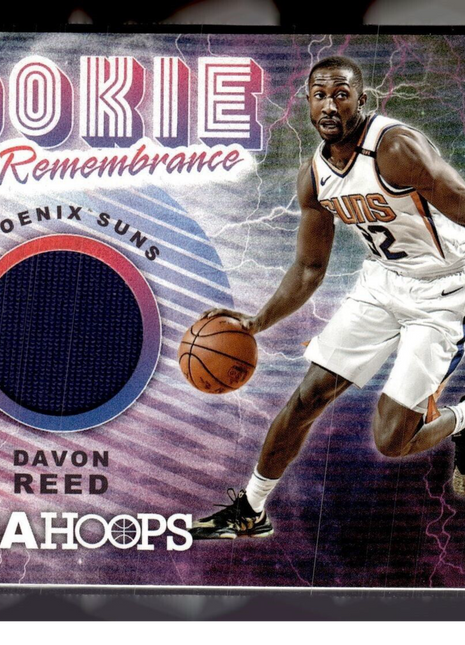 2018-19 NBA HOOPS ROOKIE REMEMBRANCE JERSEY RELIC DAVON REED SUNS