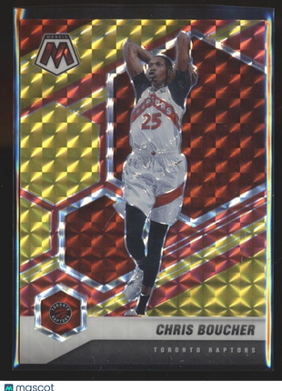 2020-21 MOSAIC CHOICE RED YELLOW FUSION /88 CHRIS BOUCHER RAPTORS