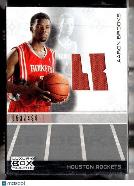 2007-08 LUXURY BOX ROOKIE /499 JERSEY RELIC AARON BROOKS ROCKETS