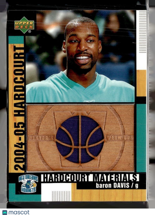 2003-04 UD HARDCOURT MATERIALS JERSEY RELIC BARON DAVIS HORNETS