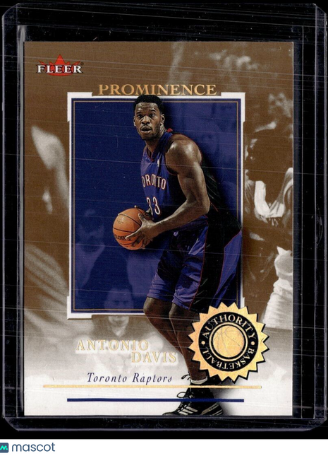 2000-01 FLEER PROMINENCE AUTHORITY /125 ANTONIO DAVIS RAPTORS