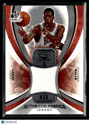 2004-05 SP GAME USED AUTHENTIC FABRICS JERSEY RELIC EDDY CURRY BULLS