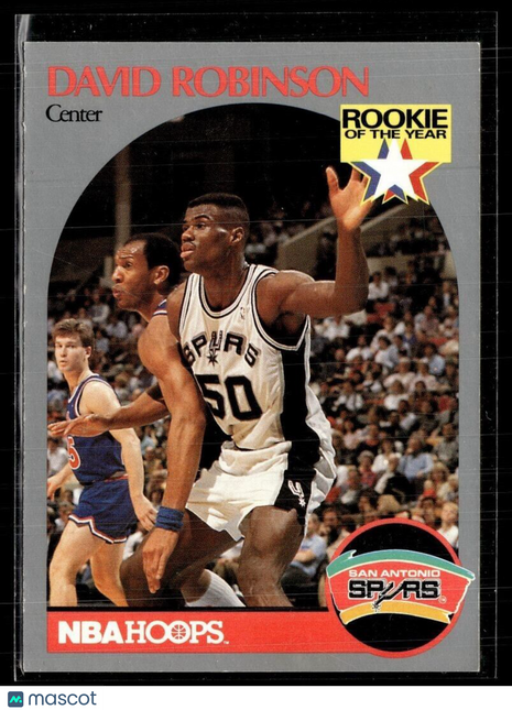 1990-91 NBA HOOPS ROOKIE OF YEAR DAVID ROBINSON SPURS