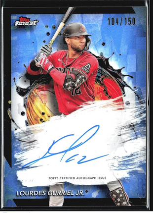 2024 Topps Finest Blue Finest Autographs #FA-LG Lourdes Gurriel Jr. (AU) /150