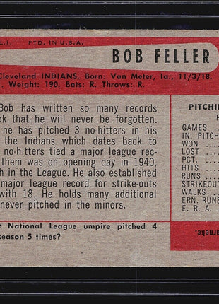 1954 Bowman - #132 Bob Feller