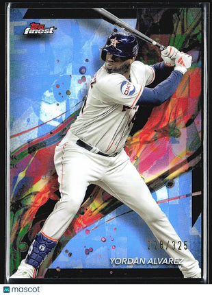 2024 Topps Finest Blue REFRACTOR Common #91 Yordan Alvarez /325