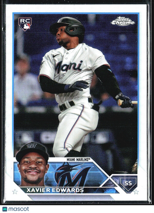2023 Topps CHrome Update Series - #US296 Xavier Edwards (RC) Refractor