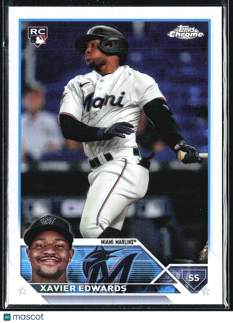 2023 Topps CHrome Update Series - #US296 Xavier Edwards (RC) Refractor